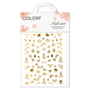 Nail Art Sticker selbstklebend - Weihnachten Gold